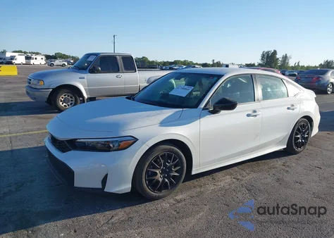 2025 Honda Civic Sport из США, поврежденный, VIN 2HGFE2F55SH562096